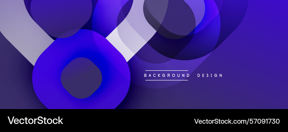 Abstract purple design features overlapping Vector Image