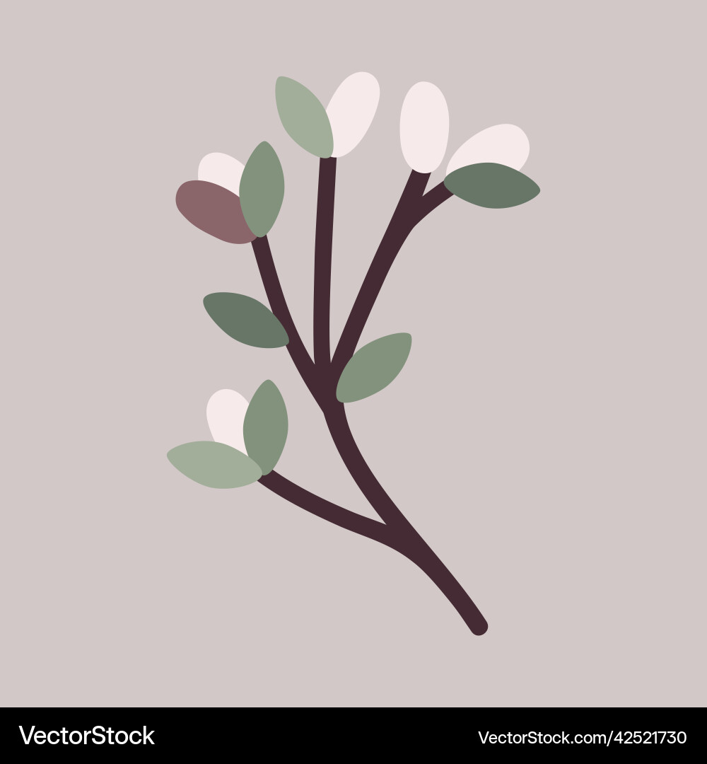 Abstract spring tree branch Vector Image