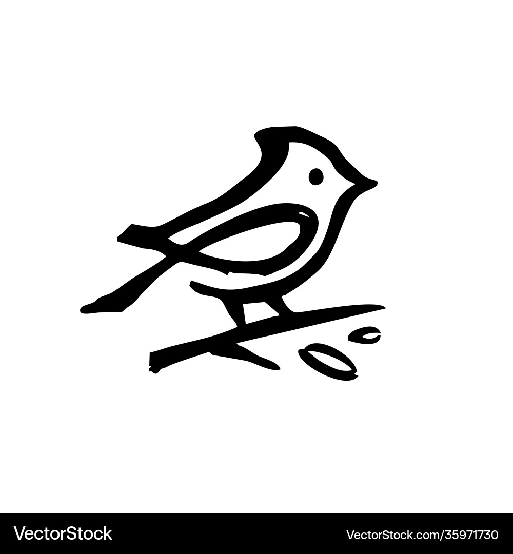 Cardinal Ink Dry Brush Logo vector image