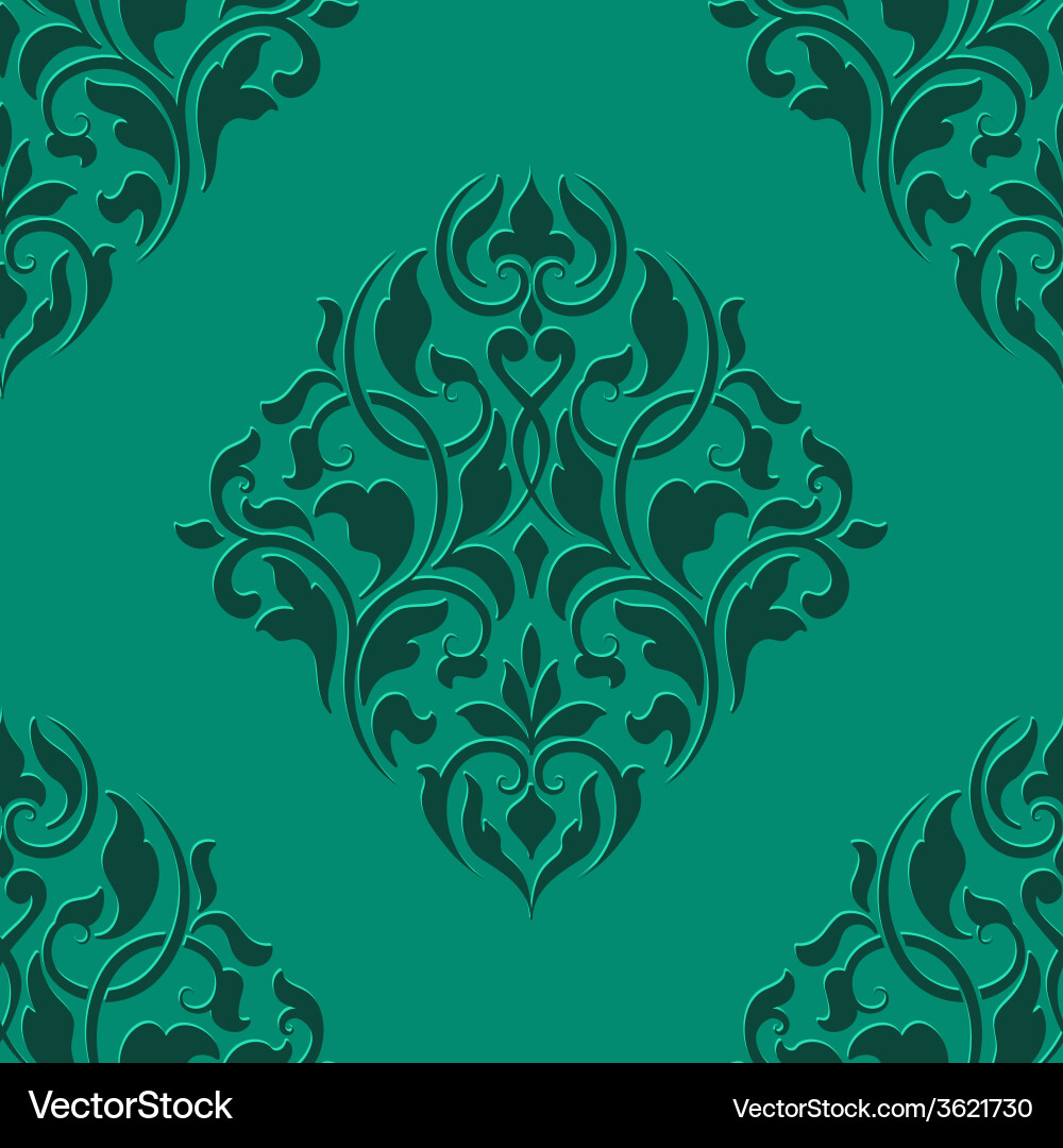Elegant Damask Pattern vector image