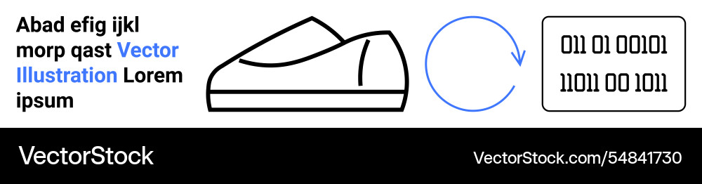 Graphic representation of sneaker binary codes Graphic representation of sneaker binary codes vector image