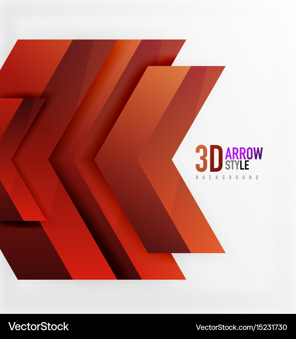 Modern Techno Arrow Background vector image