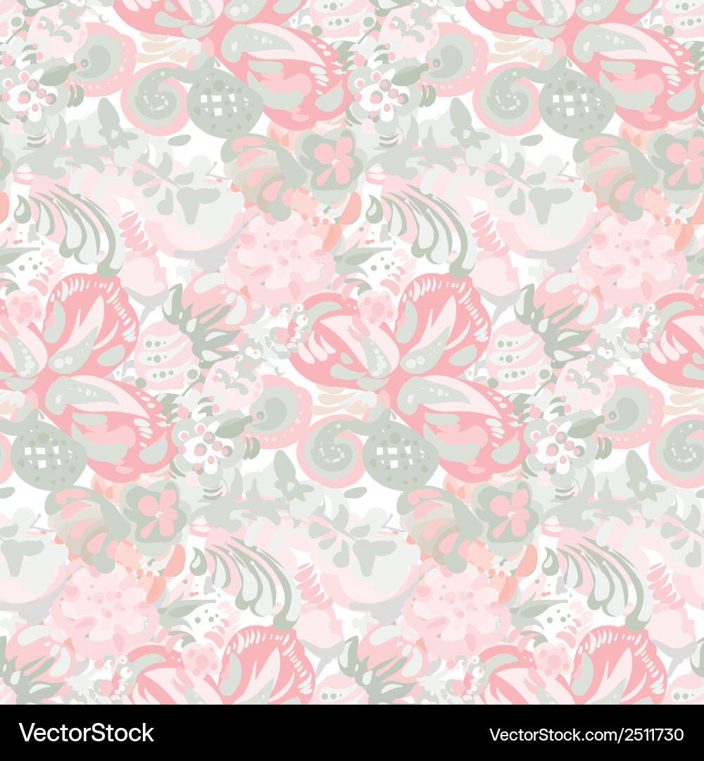 Seamless pattern - simple flower background Vector Image