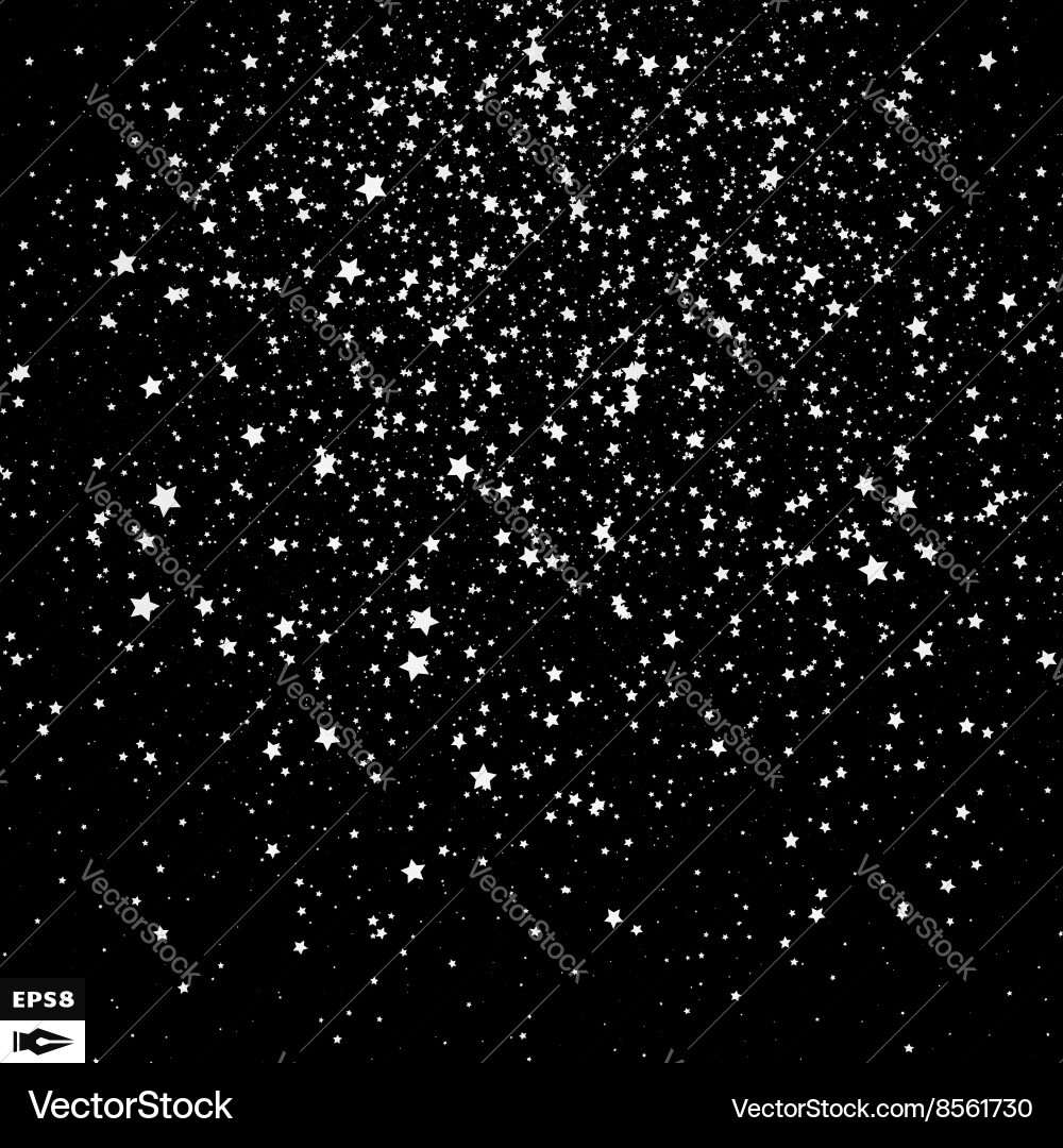 Stellar Starry Night Background Vector Image