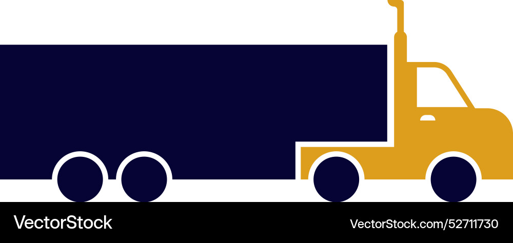 Truck container load power Royalty Free Vector Image