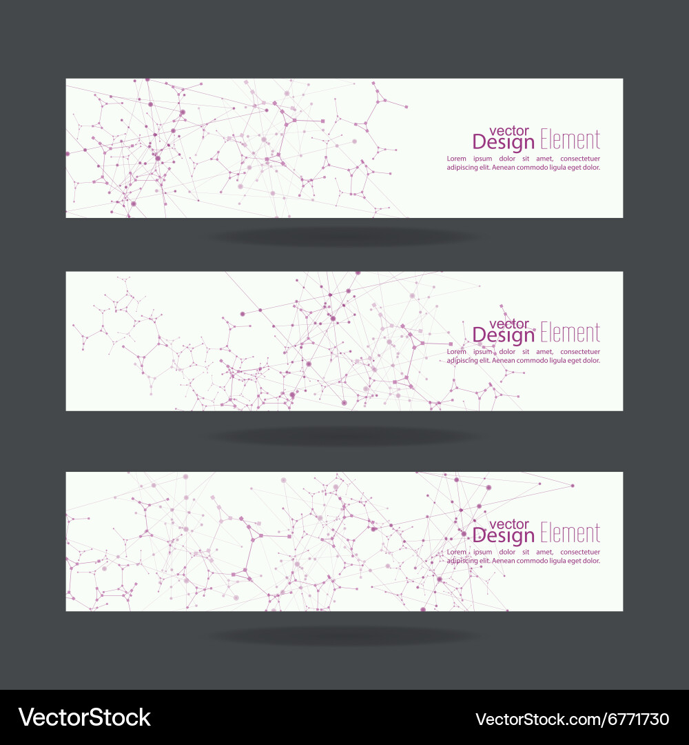 Virtual abstract background with particle vector image