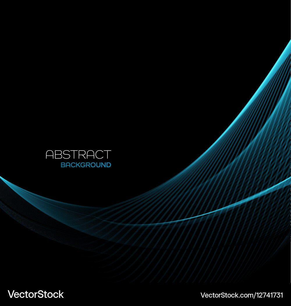 Abstract color wave design element Vector Image