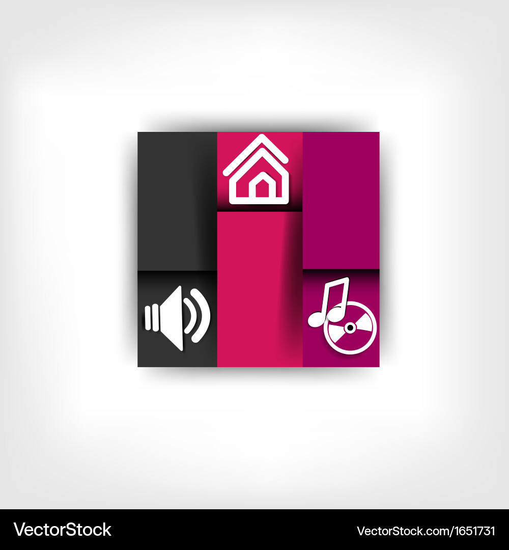 Blank for text with infographic elements and web vector image