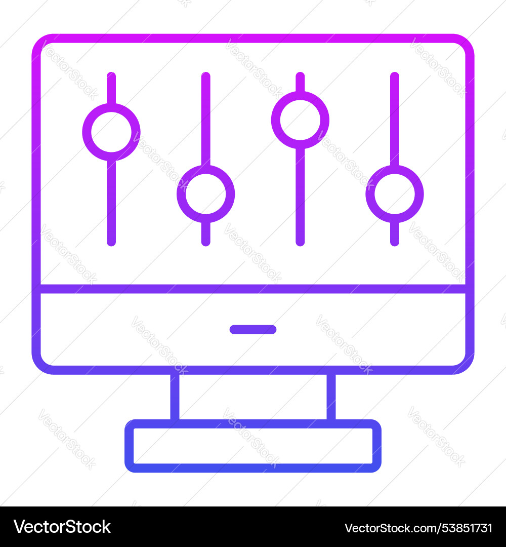 Controller icon modern vector image