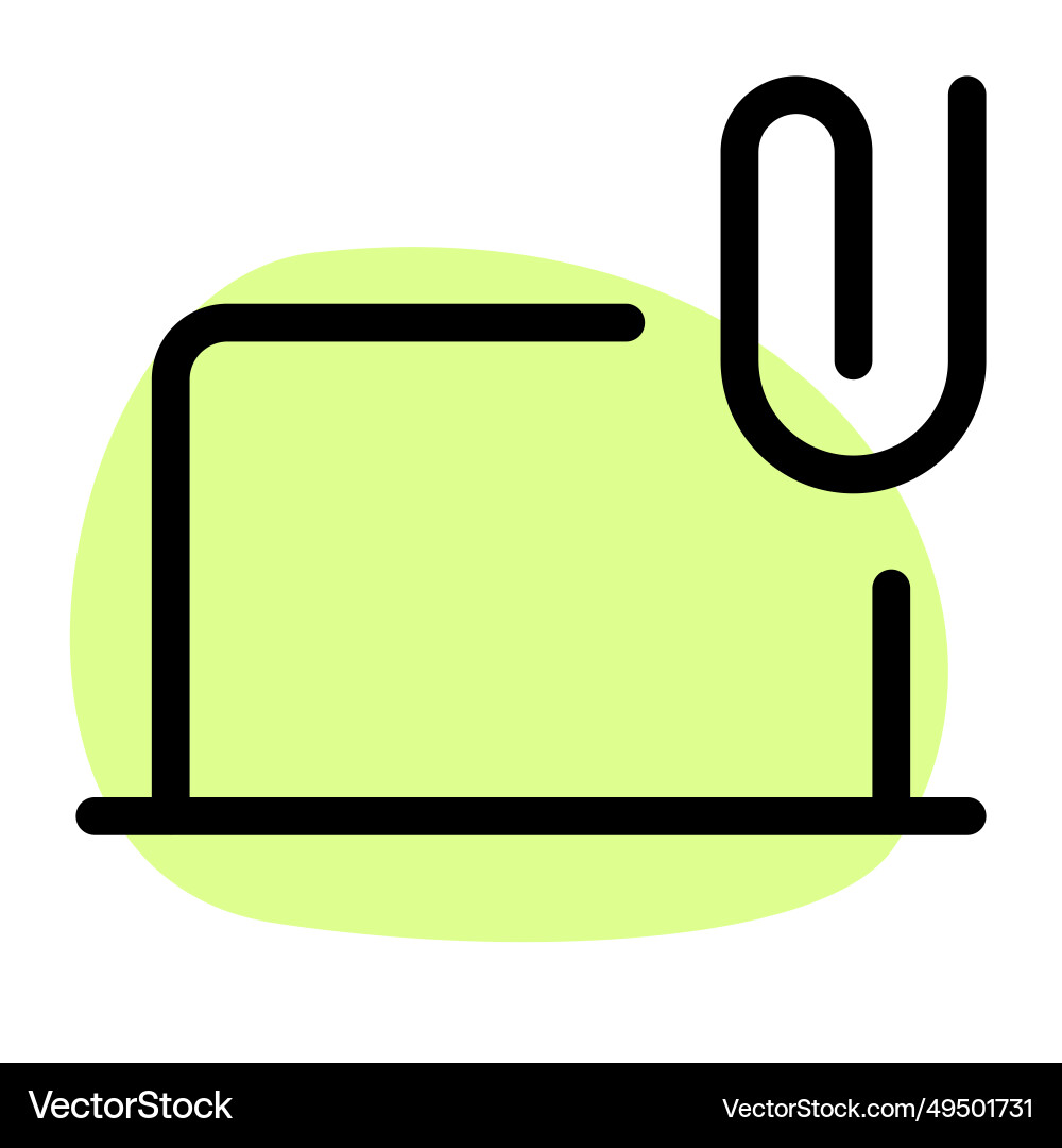 Digitally managing or attaching files on device vector image