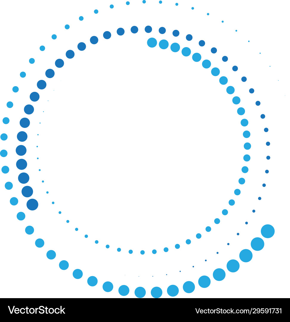 Halftone Circle Pattern vector image