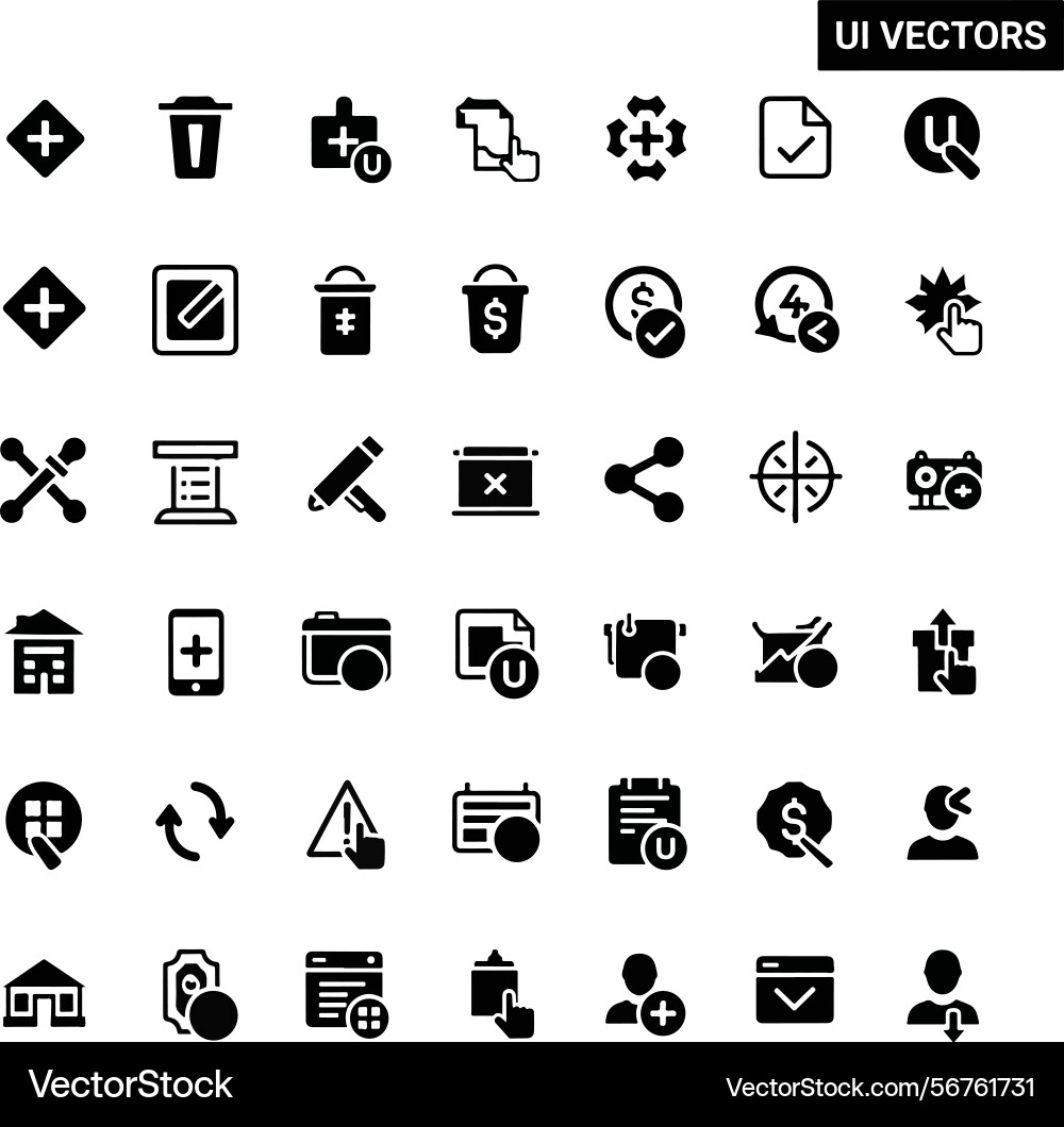 Modern ui ux icons and business concepts for Modern ui ux icons and business concepts for vector image