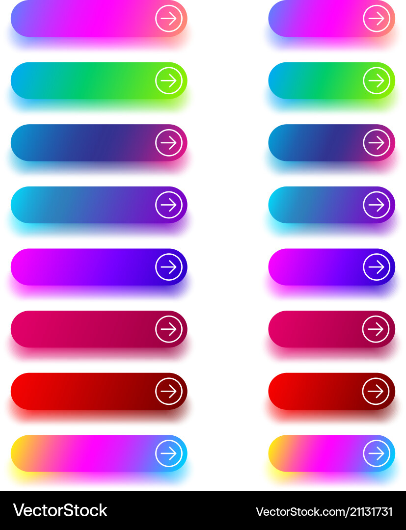 Next icon templates with arrow isolated on white Next icon templates with arrow isolated on white vector image