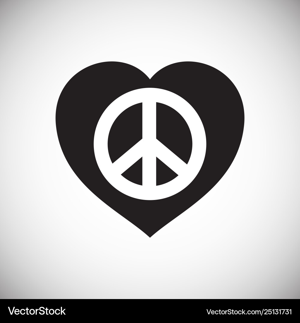 Peace icon on background for graphic and web Vector Image