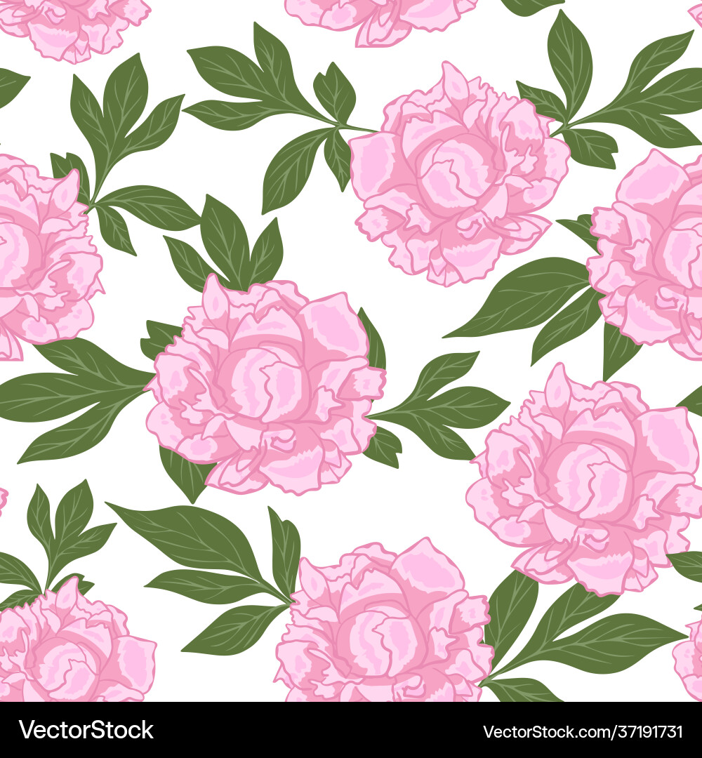 Seamless repeating pattern with delicate pink Seamless repeating pattern with delicate pink vector image