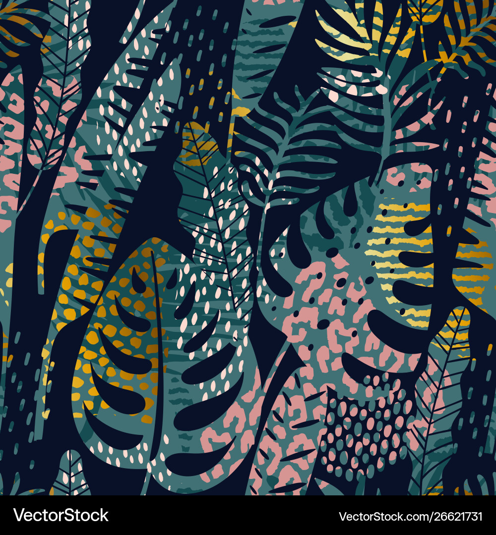 Tropical Exotic Pattern Vector Image