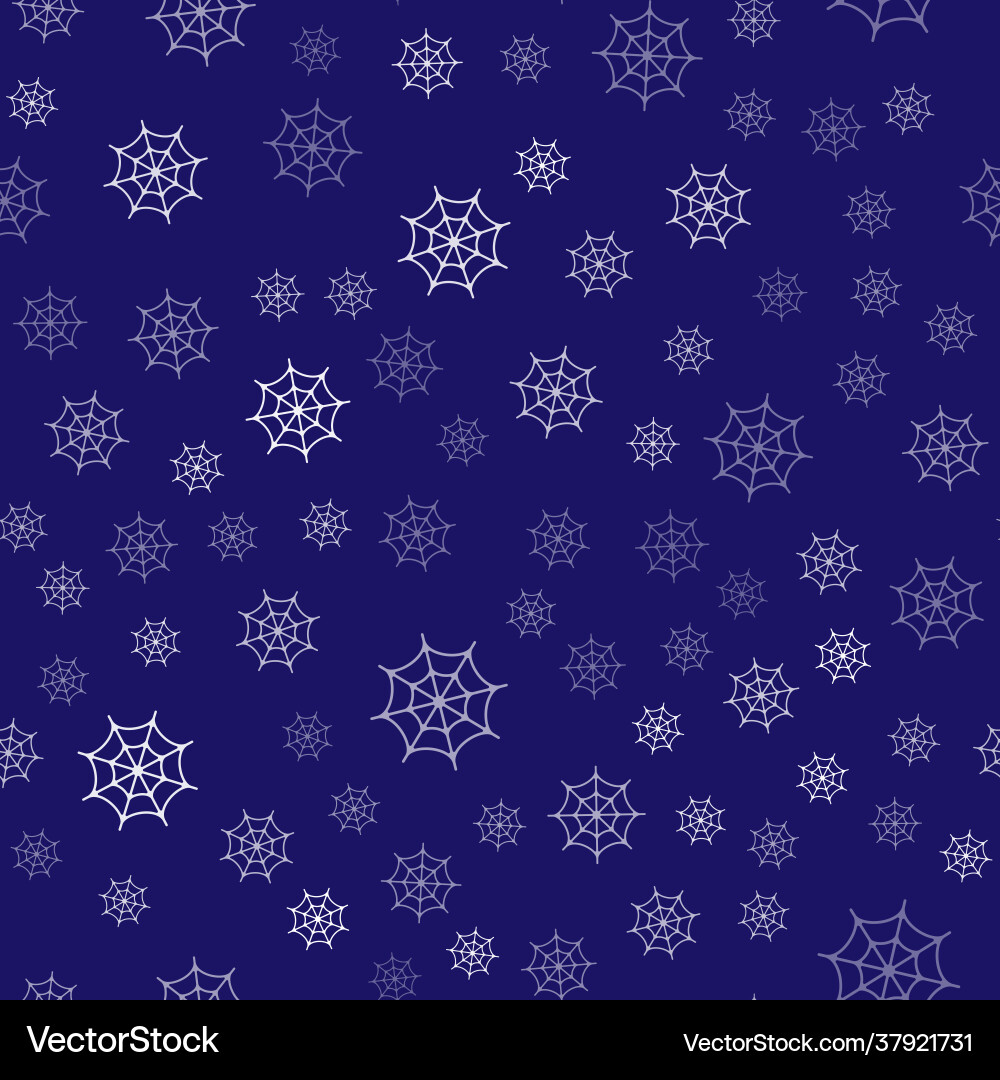White spider web icon isolated seamless pattern Vector Image