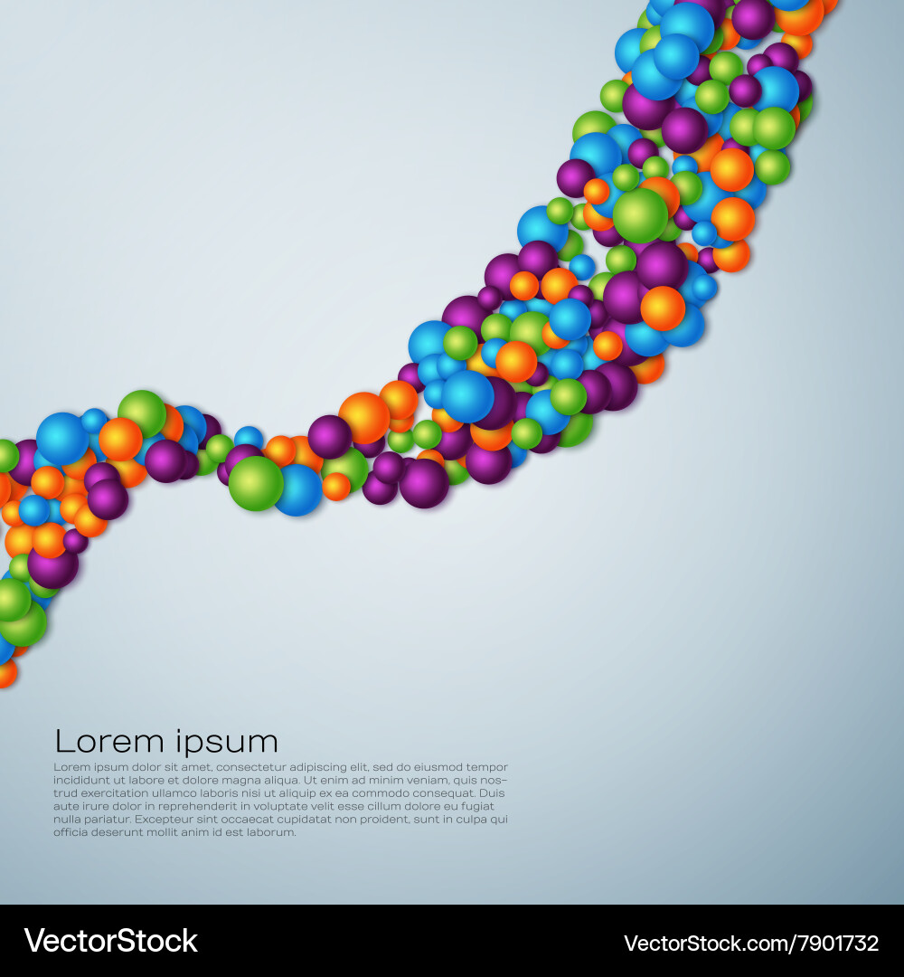 Abstract 3D Particle Background Vector Image