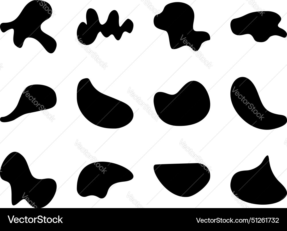 Abstract blobs liquid and fluid shape pictogram Abstract blobs liquid and fluid shape pictogram vector image