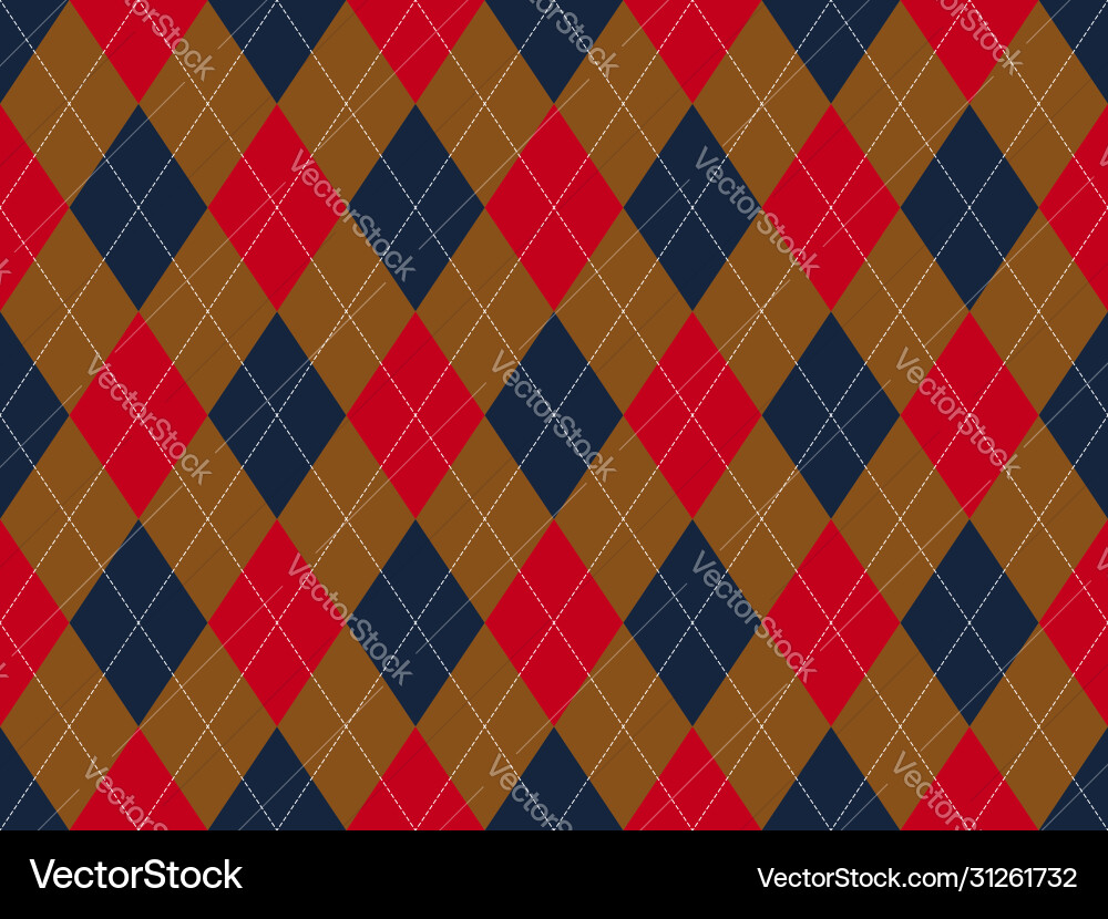Argyle pattern seamless fabric texture background Argyle pattern seamless fabric texture background vector image