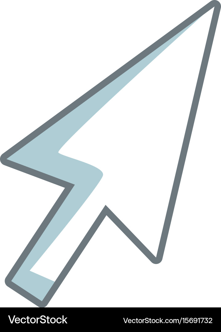 Arrow direction cursor selection technology icon vector image
