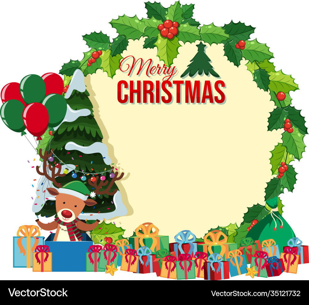 blank merry christmas card template vector 35121732 blank merry christmas card template – lizenzfreie vektorgrafik