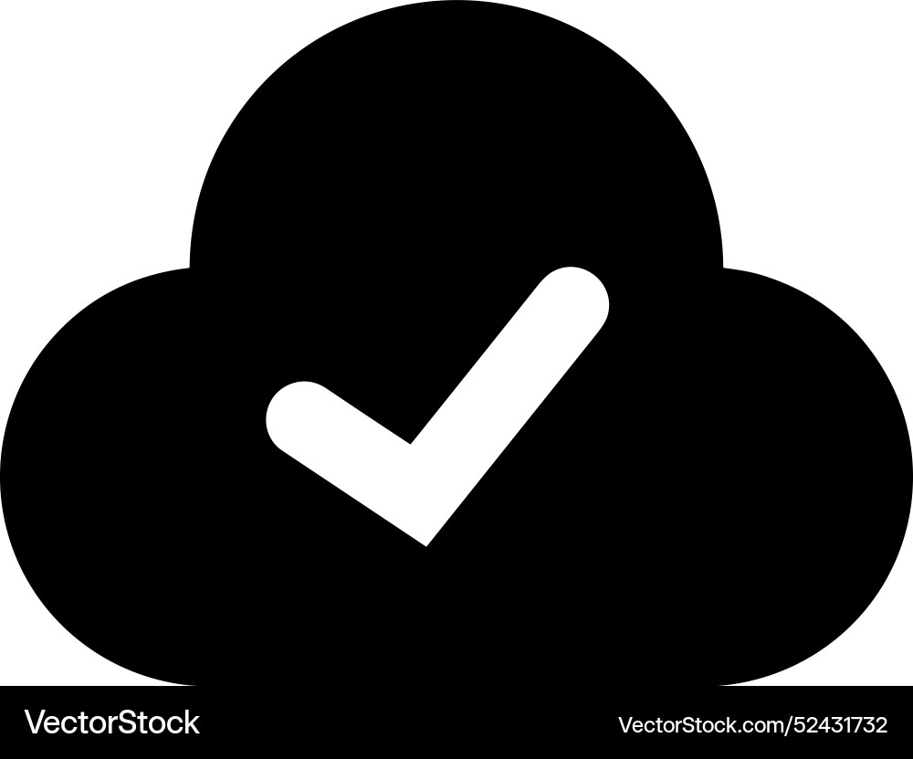 Cloud storage icon symbol image of the database Vector Image