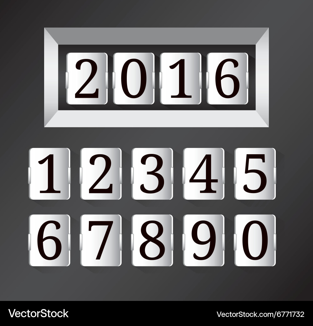 Codes and digits vector image