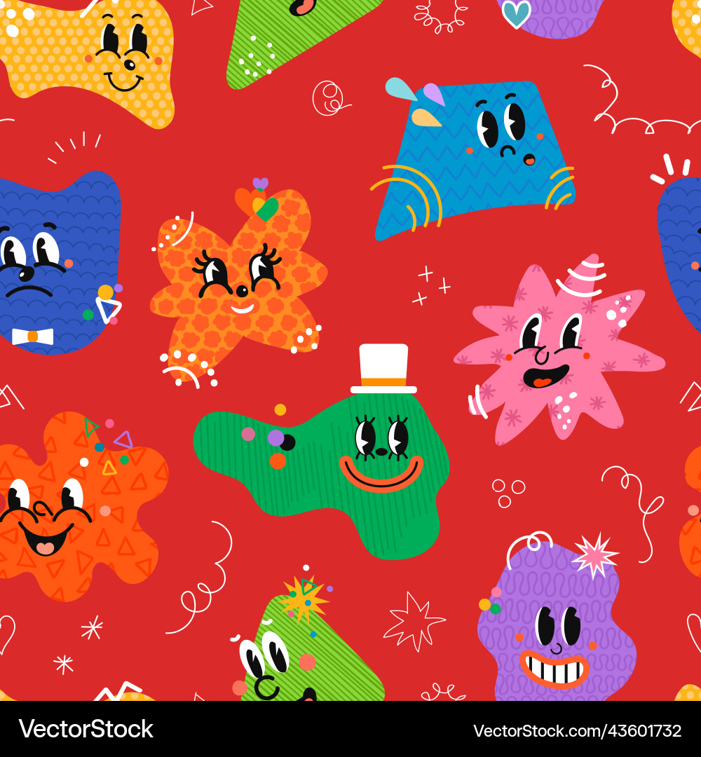 Seamless pattern with different Seamless pattern with different vector image