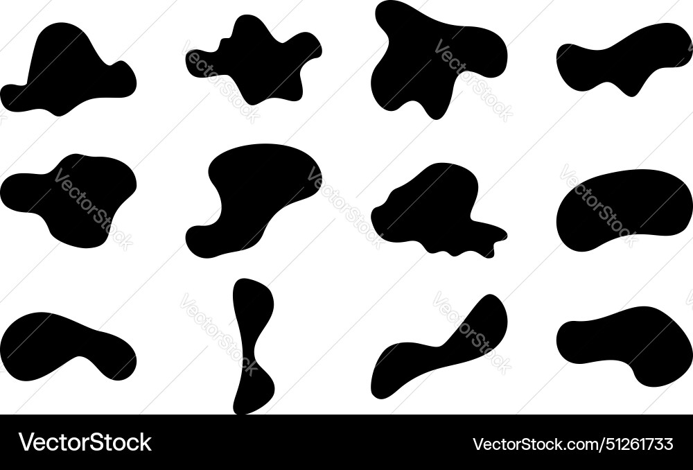 Abstract blobs liquid and fluid shape pictogram Abstract blobs liquid and fluid shape pictogram vector image