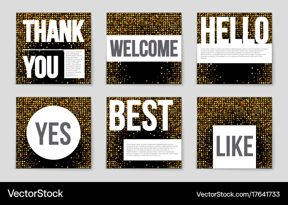 Abstract layout background set for art vector image