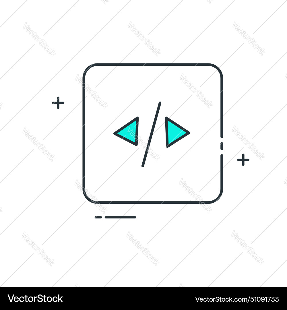 Automatisierte Code-Erstellung Icon Design vektorbild
