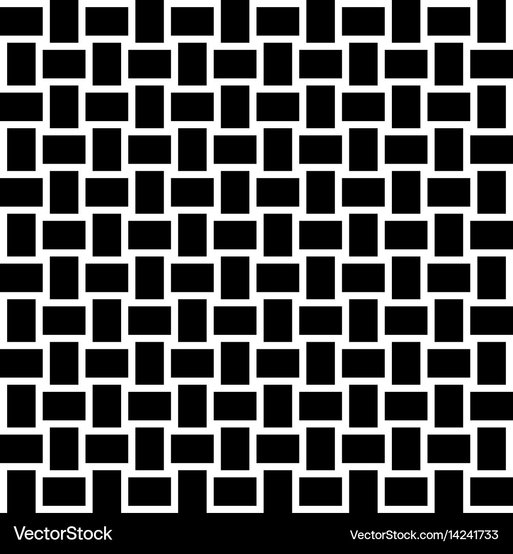 Black and White Checkerboard Pattern vector image