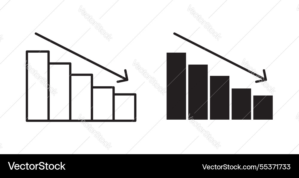 Chat arrow down icon set in thin line for web Chat arrow down icon set in thin line for web vector image