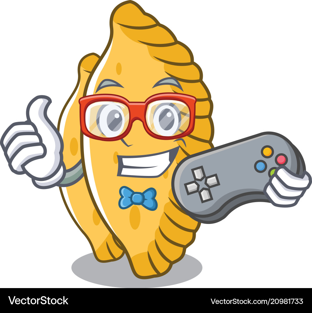 Gamer Pastell Maskottchen Stil Gamer Pastell Maskottchen Stil vektorbild