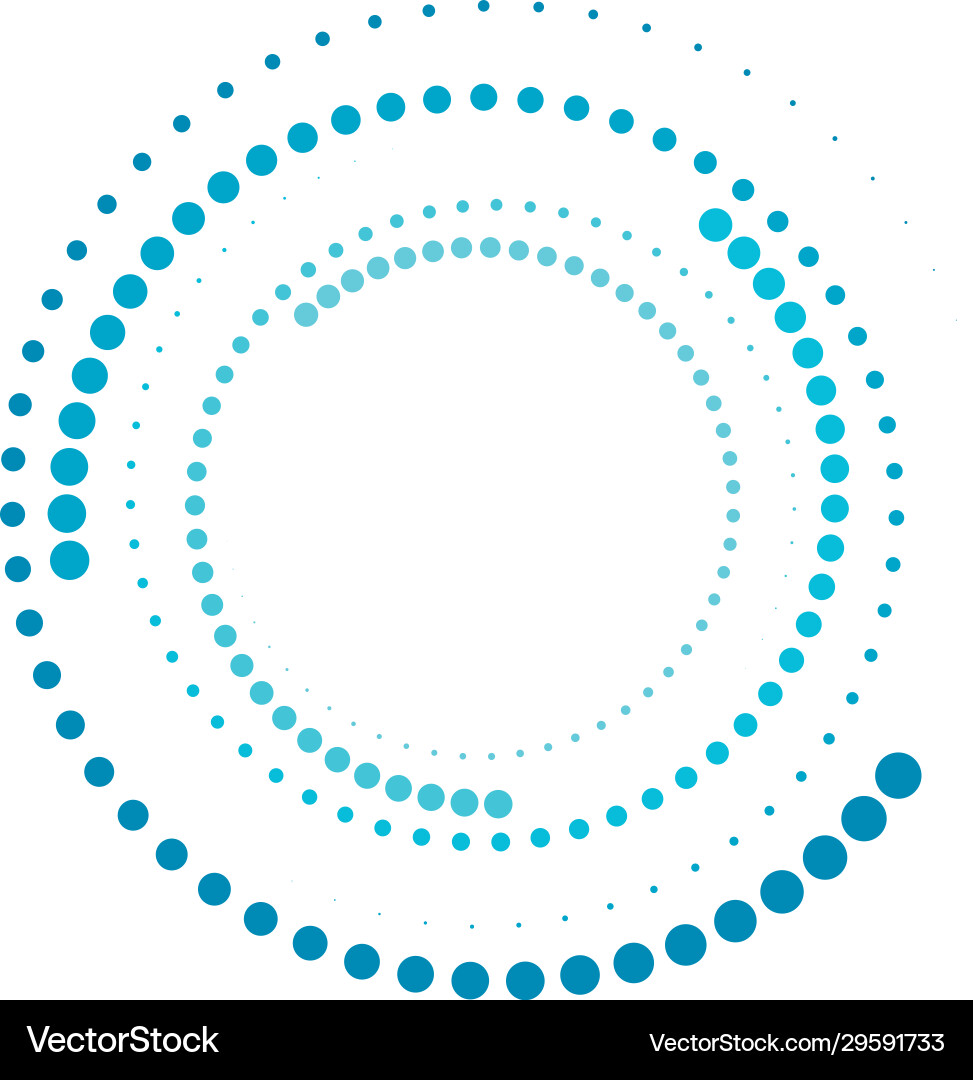 Halftone Circle Pattern vector image