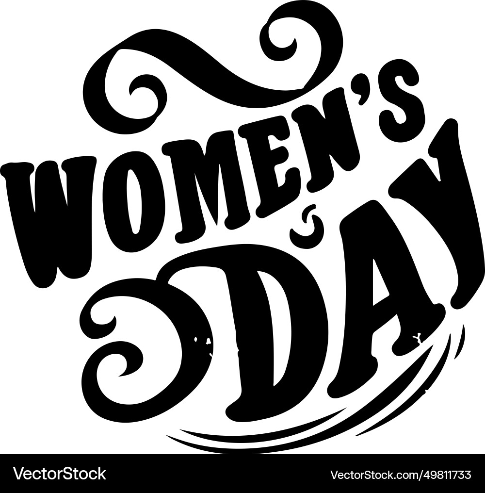 Happy womens day slogan t shirt vector image