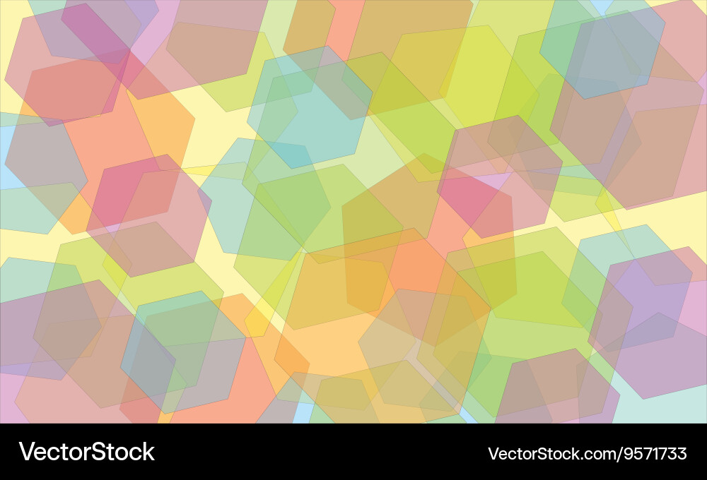 Hexagon Pattern Abstract Background Vector Image
