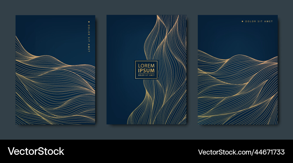 Japanese wave patterns with abstract art Japanese wave patterns with abstract art vector image