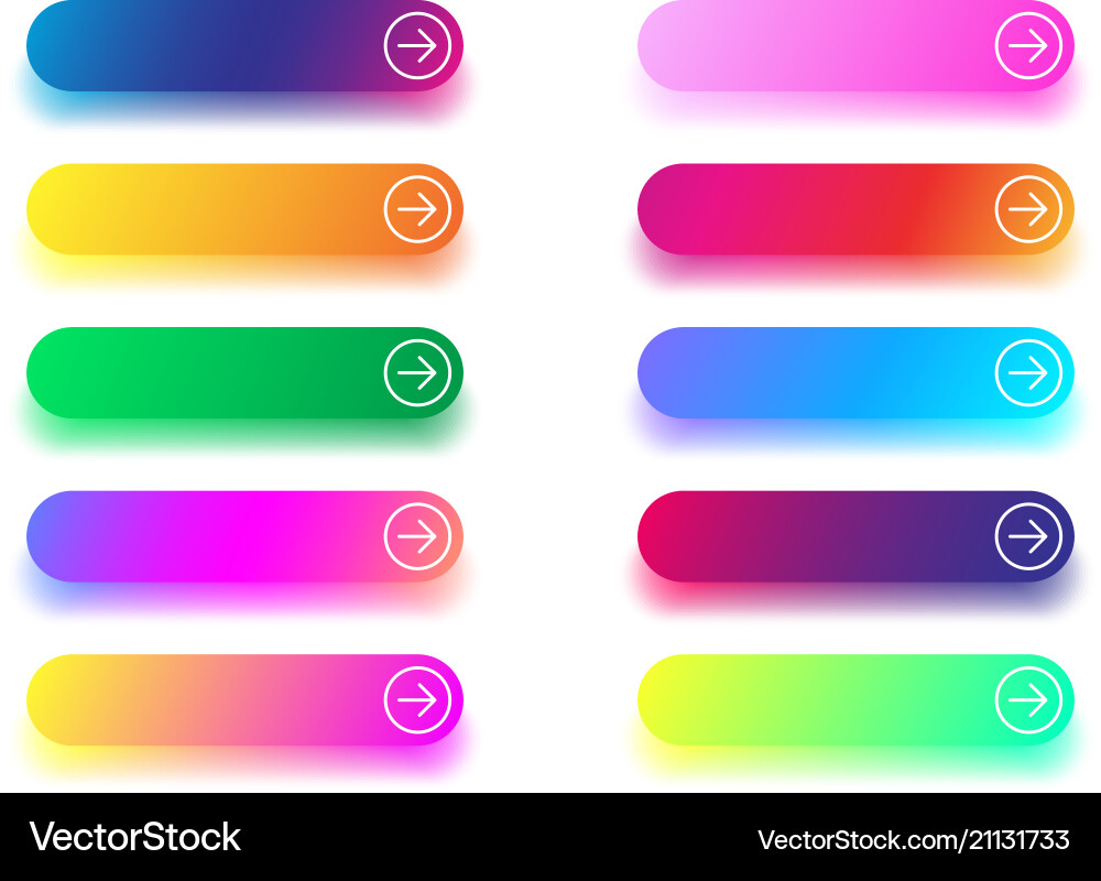 Next icon templates with arrow isolated on white Next icon templates with arrow isolated on white vector image
