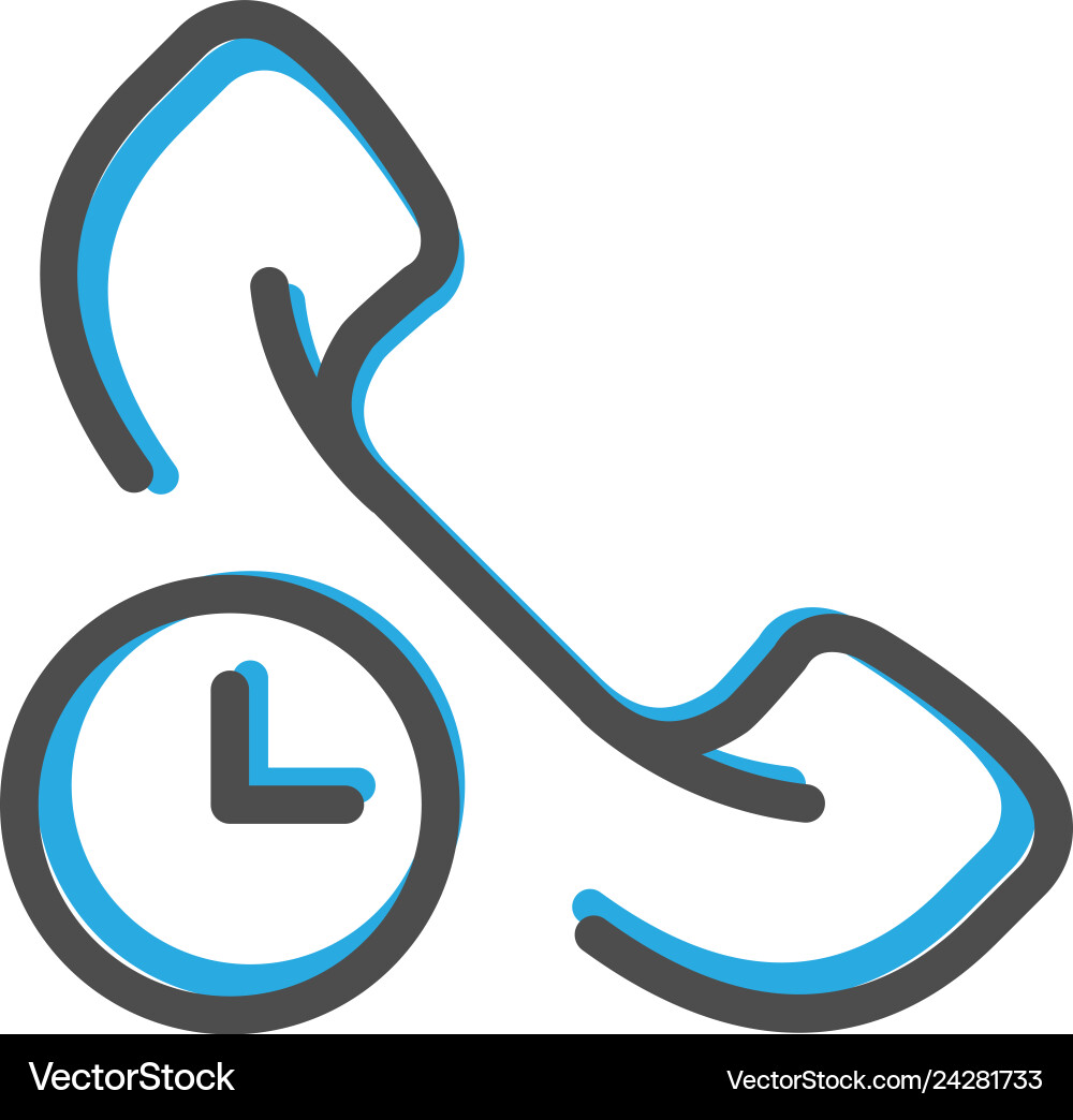 Phone call icon design interaction line Vector Image