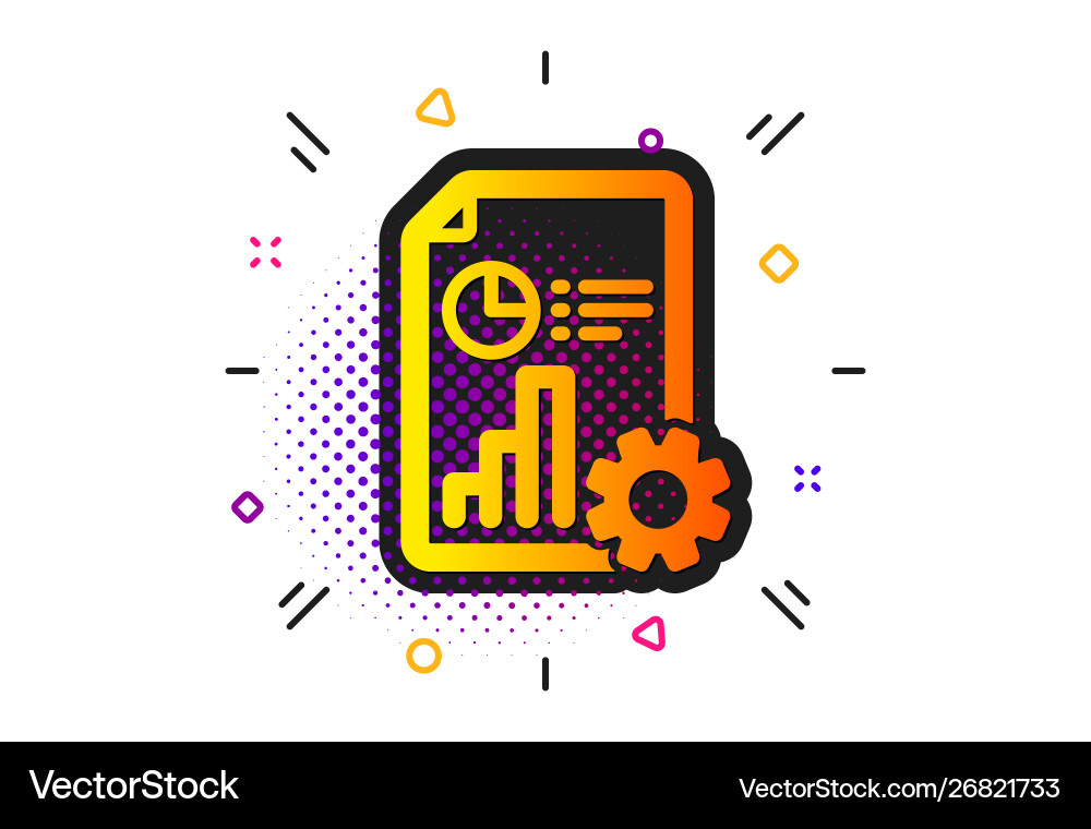 Report icon column graph pie chart sign Report icon column graph pie chart sign Vector Image