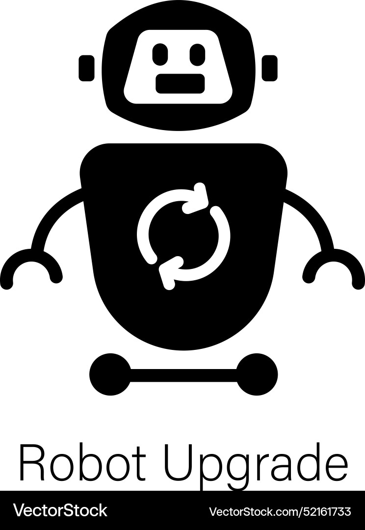Robot upgrade Vector Image