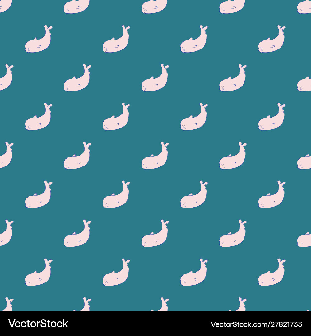 Seal seamless repeat pattern design Seal seamless repeat pattern design vector image