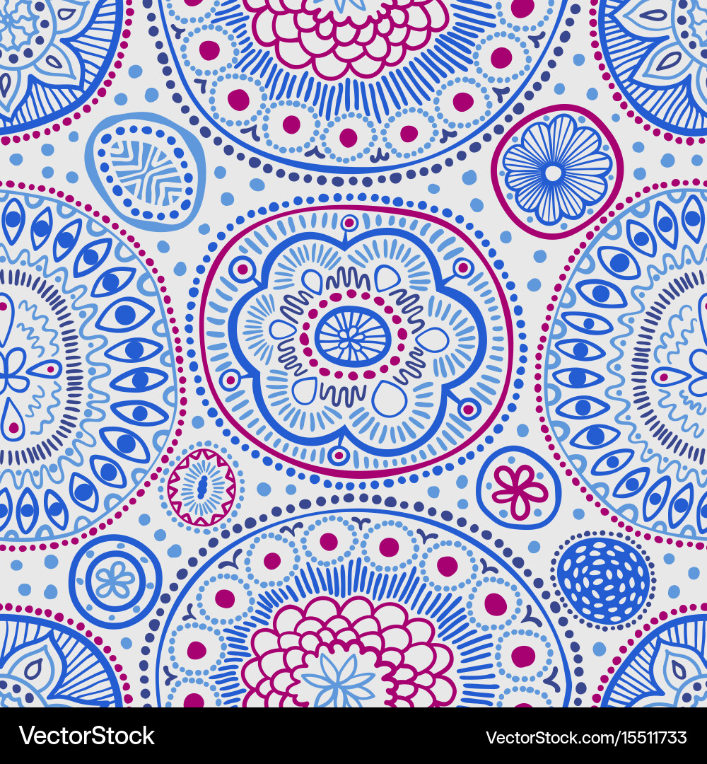 Seamless pattern botanic texture vector image