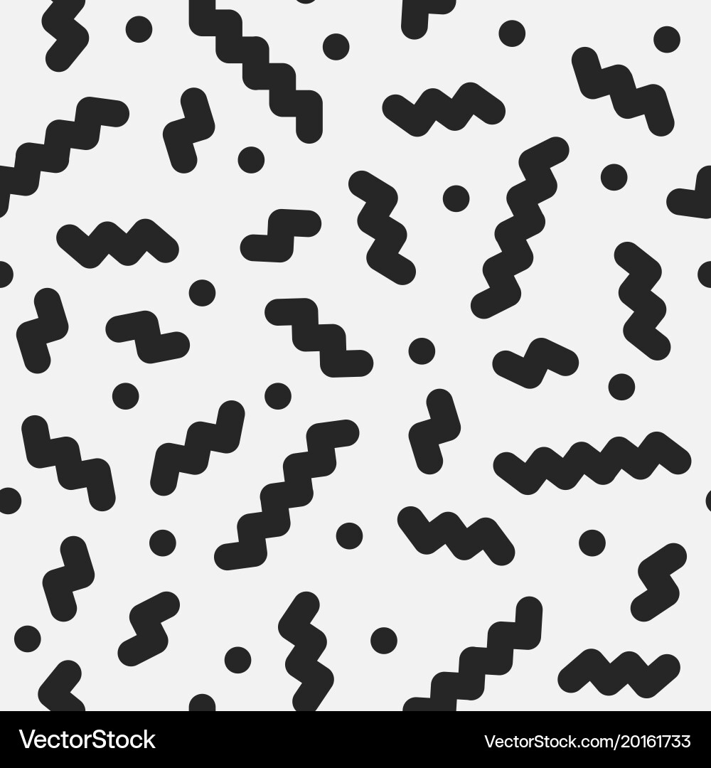 Seamless simple pattern in retro memphis style Vector Image