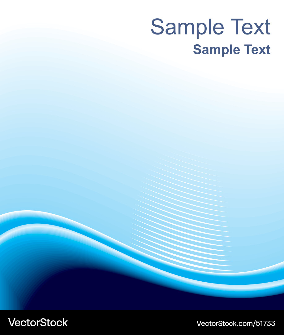 Wave blue Royalty Free Vector Image - VectorStock
