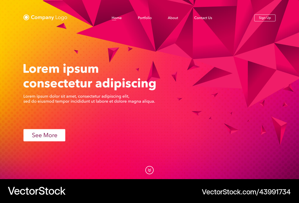 Abstract background with triangles website Abstract background with triangles website vector image