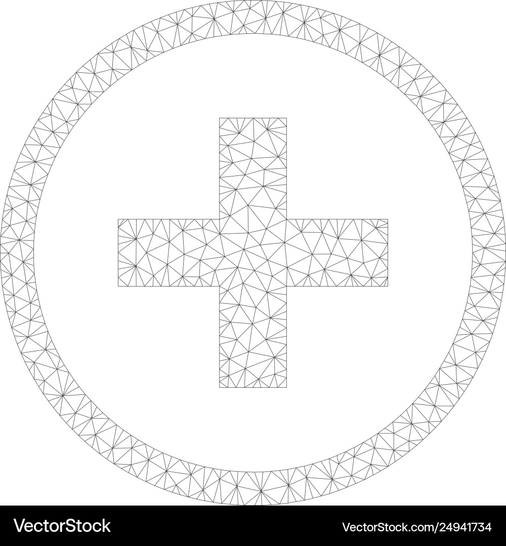 Add polygonal frame mesh Add polygonal frame mesh vector image
