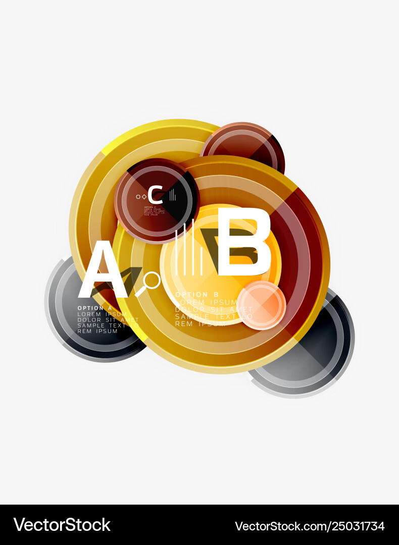 Circular pattern abstract circles composition Circular pattern abstract circles composition Vector Image